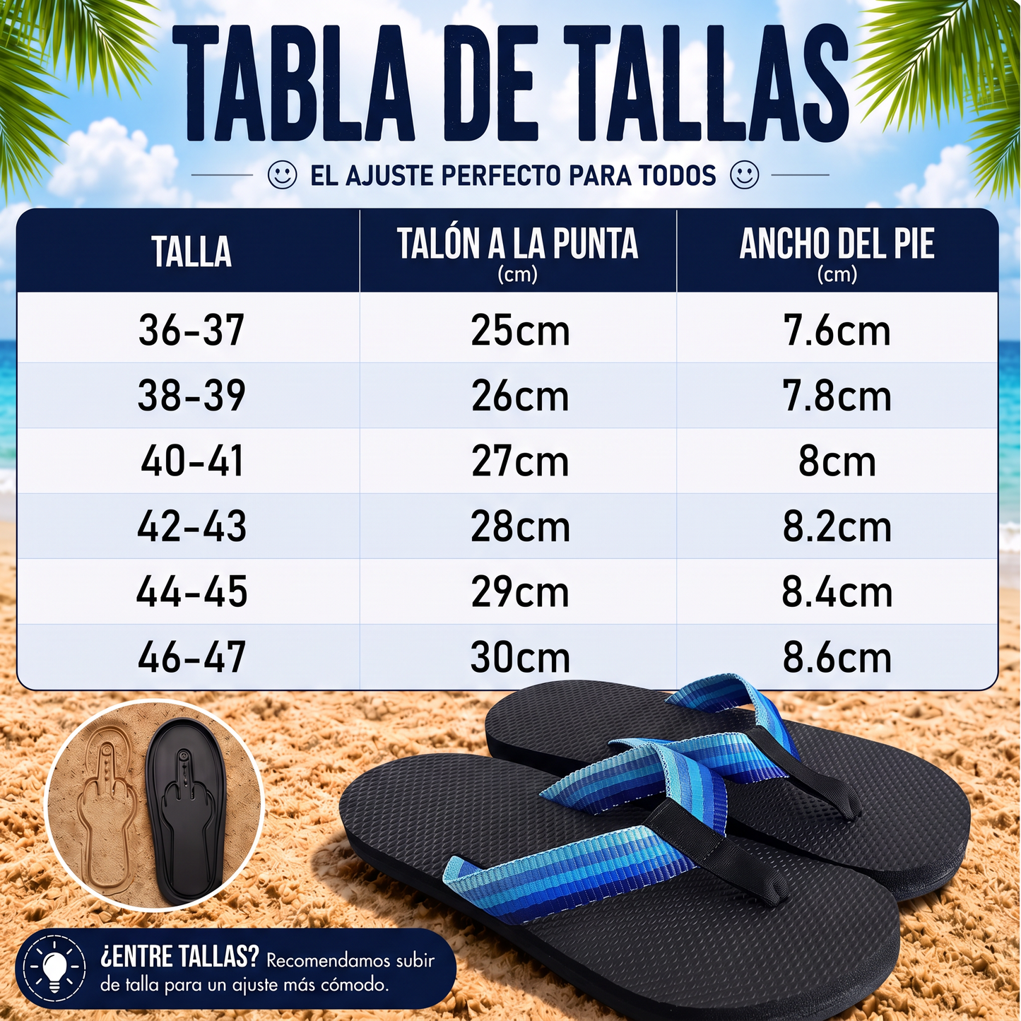 Chanclas de dedo graciosas