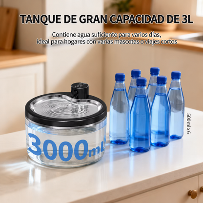 Fuente de Agua para Gatos Inalámbrica