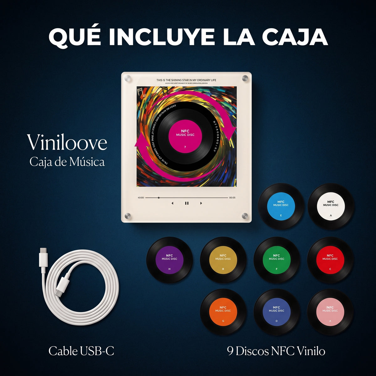 Reproductor de Música NFC para Nevera (Personalizado)