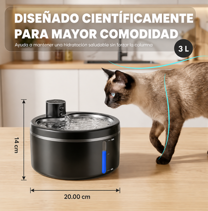Fuente de Agua para Gatos Inalámbrica